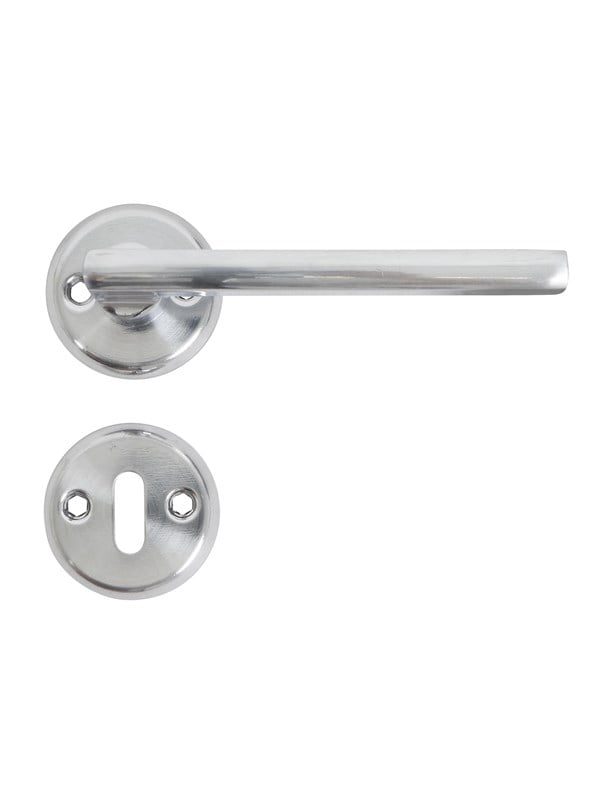 Home>it Matt brushed steel door handle
