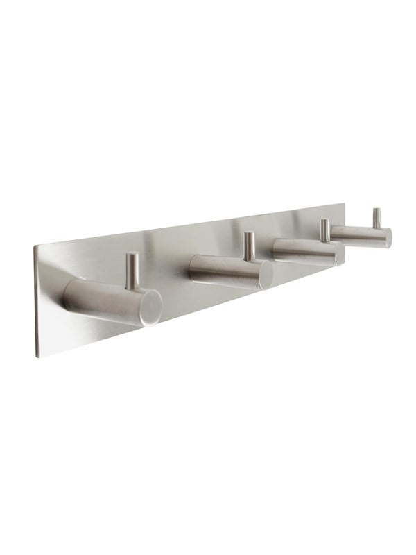 Home>it Coat rack stud with 4 pegs - stainless steel