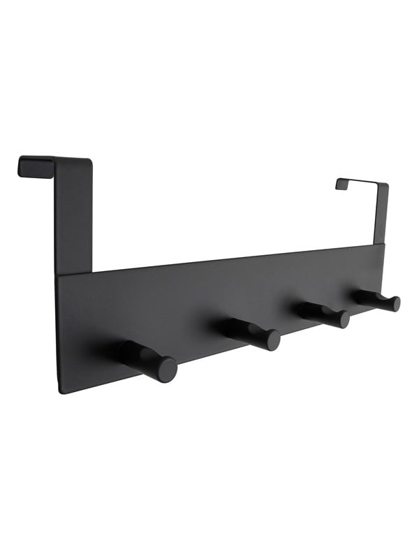 Home>it Coat rack for door - 4 pegs - Matt black