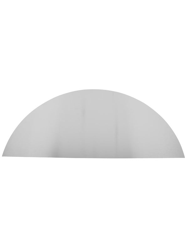 Home>it Kitchen splash plate curved 800 x 400mm - stainless steel