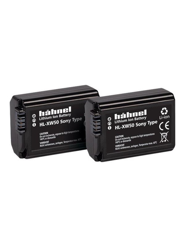 Fototechnik HL-XW50 2er Kamera-Akku ersetzt Original-Akku (Kamera) NP-FW50 72 v 1000 mAh - Hähnel
