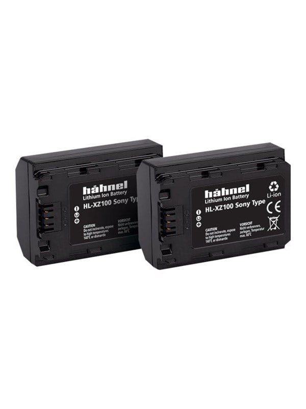 Fototechnik HL-XZ100 2er Kamera-Akku ersetzt Original-Akku (Kamera) NP-FZ100 72 v 2000 mAh - Hähnel
