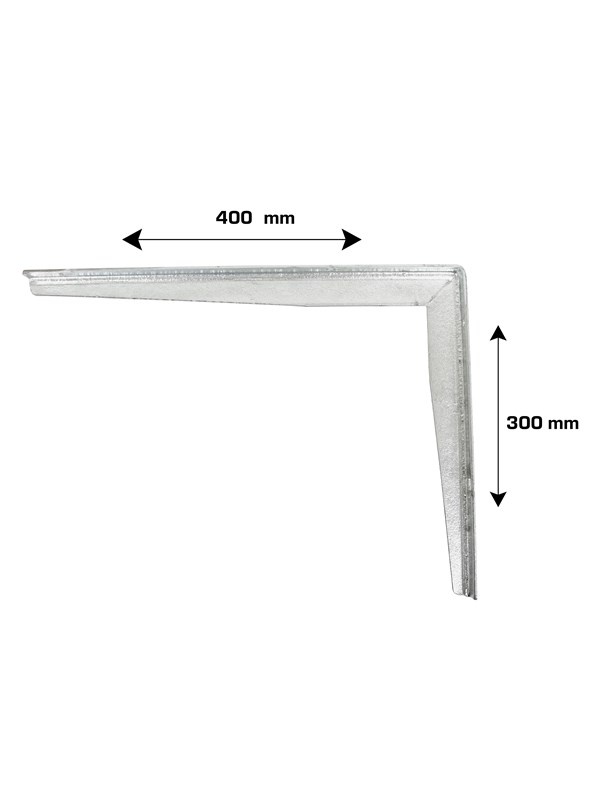 Home>it Shelf bracket T-profile 300 x 400mm - galvanised
