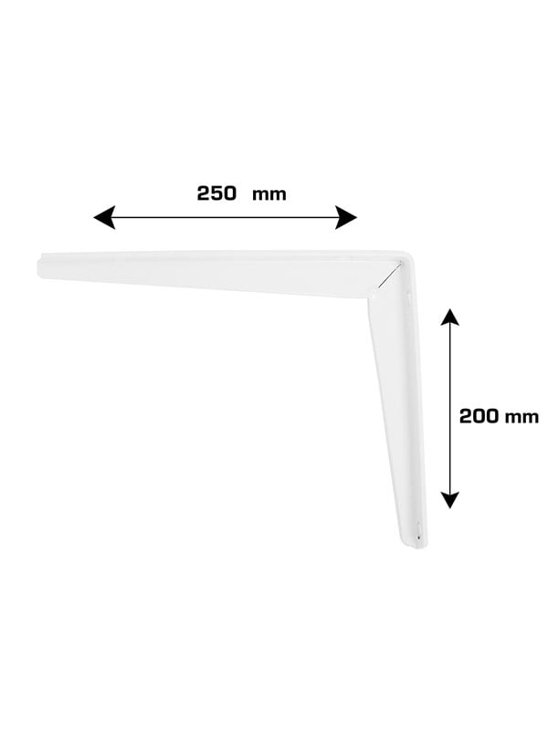 Home>it Shelf bracket T-profile 200 x 250mm - white