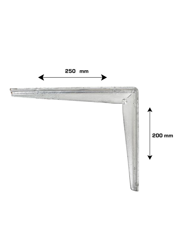 Home>it Shelf bracket T-profile 200 x 250mm - galvanised