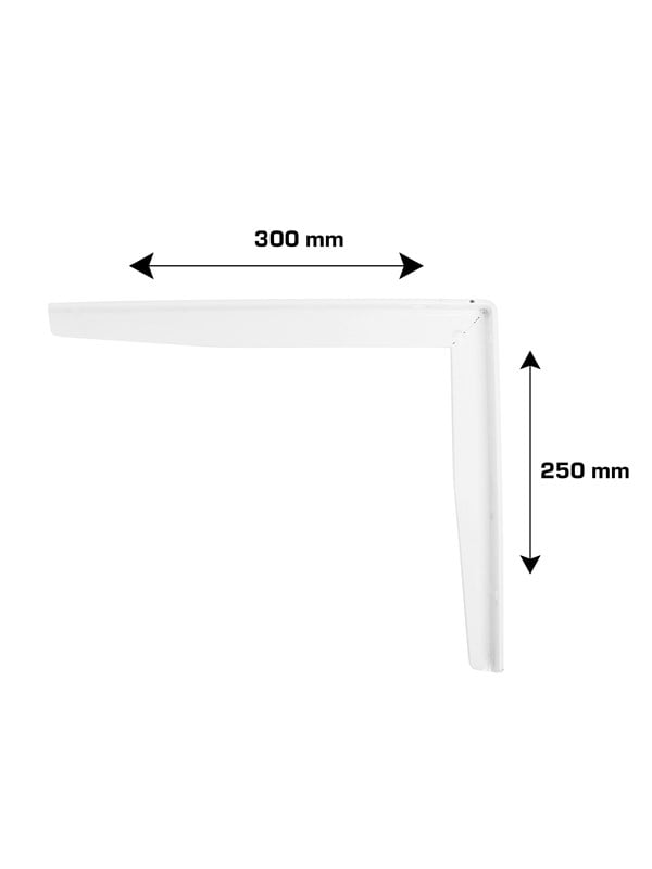 Home>it Shelf bracket T-profile 250 x 300mm - white