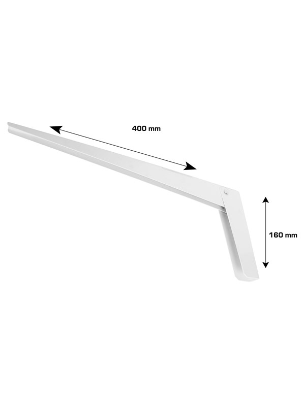 Home>it Folding shelf bracket 400 x 160mm - white