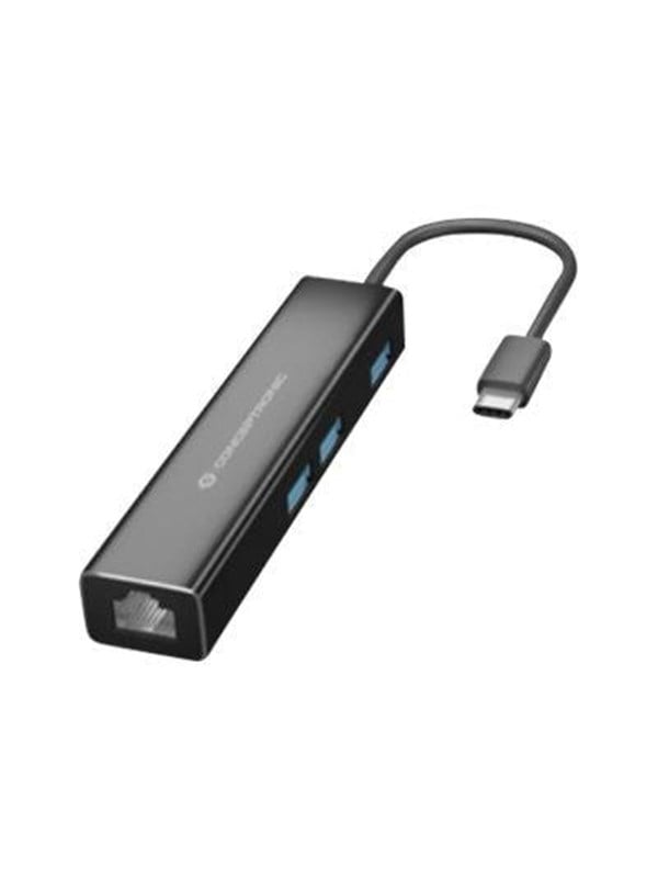 Conceptronic DONN07B - hub - 3 ports USB-Hubs - 3 - Schwarz