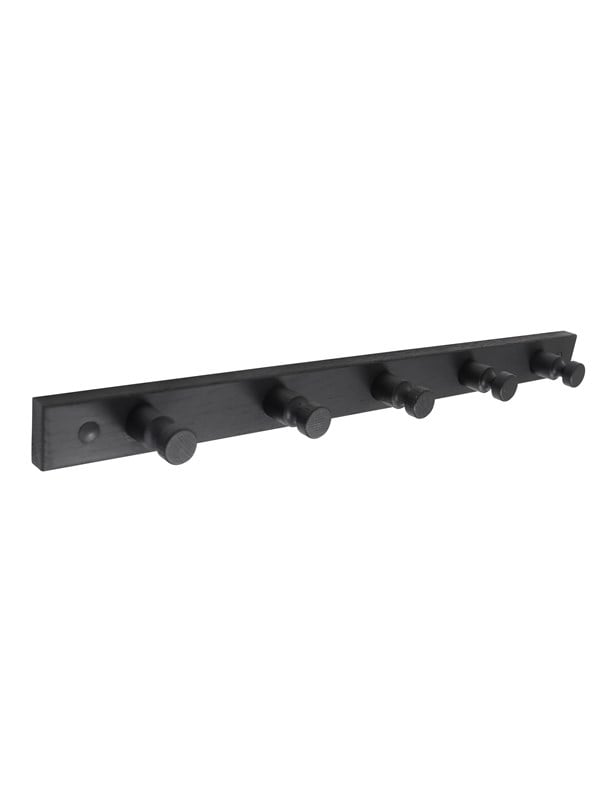 Home>it Pine coat rack - 5 pegs - black