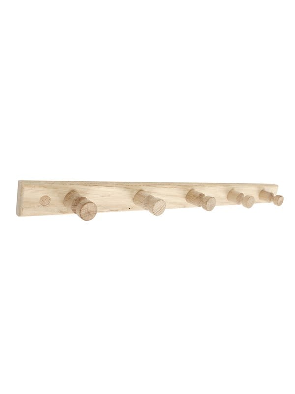 Home>it Oak coat rack - 5 pegs