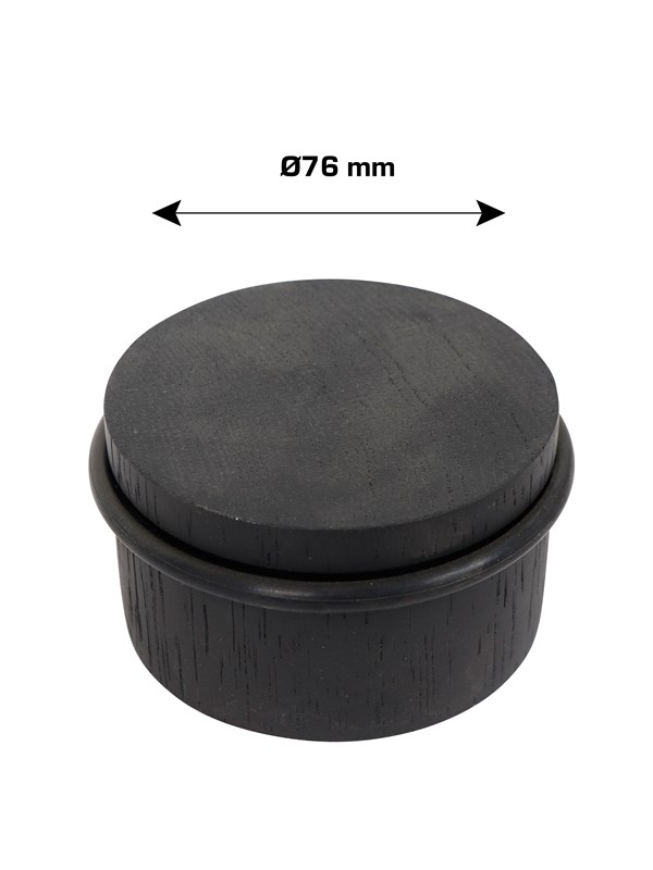 Home>it Door stopper Ø76 mm - black oak