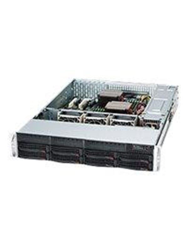 Supermicro SC825 TQC-R802LPB - Gehuse - Server Rack - Schwarz