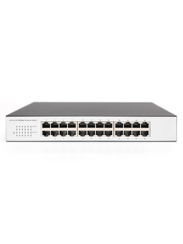 Image of DIGITUS 24-Port Fast Ethernet Switch Unmanaged