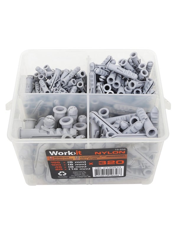 Work>it Wall plugs - 320 pcs