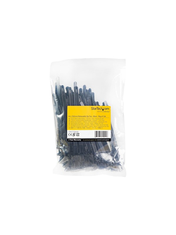 StarTech.com Reusable Cable Ties 7mm 100 pcs.