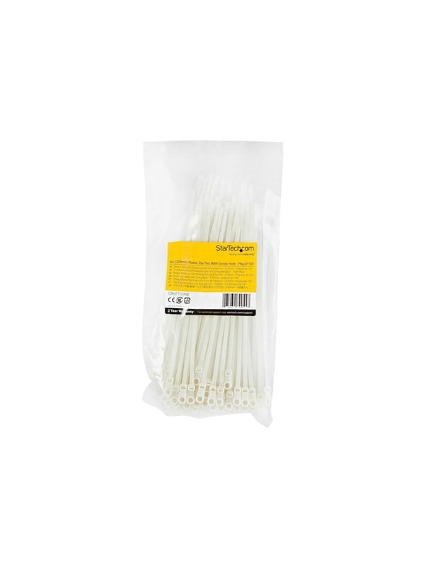 StarTech.com Cable Ties with Mounting Hole 4mm 100 pcs.