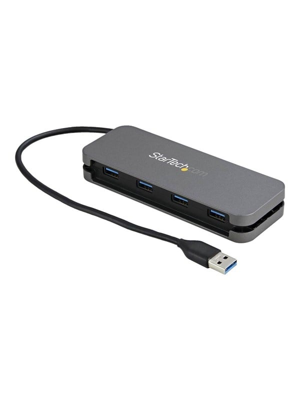 StarTechcom 4 Port USB 30 Hub 5Gbps 4A - 11in Cable USB-Hubs - USB 32 - 4 - Grau