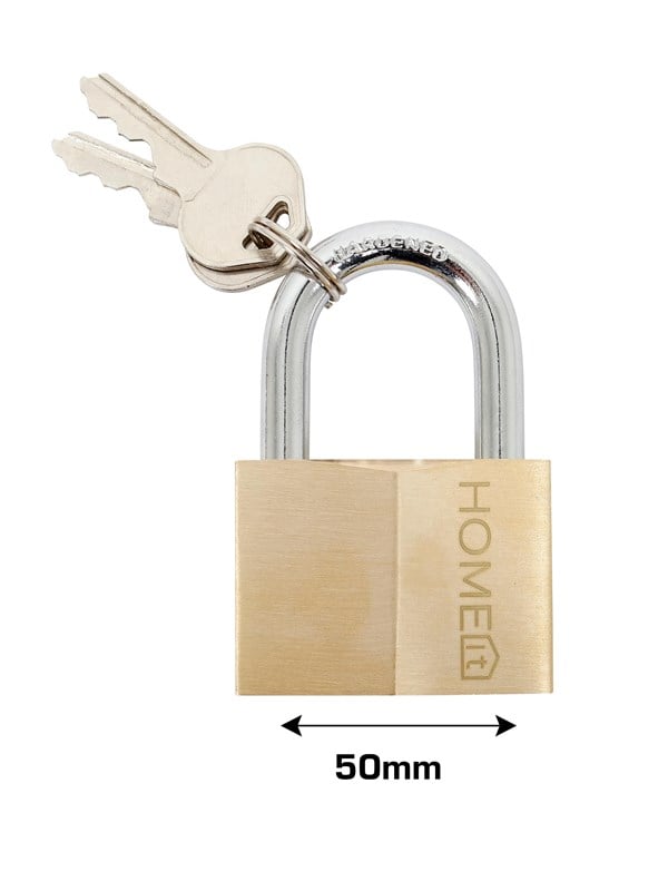 Home>it Padlock brass - 50mm