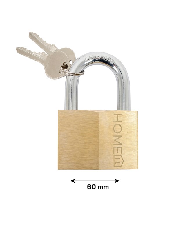 Home>it Padlock brass - 60mm