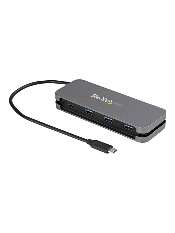 StarTech.com 4 Port USB C Hub - 3x USB-A/1xUSB-C - 5Gbps USB 3.0 Type-C Hub (3.2 Gen 1) - Bus Powered - USB-Hubs - 4 - Schwarz