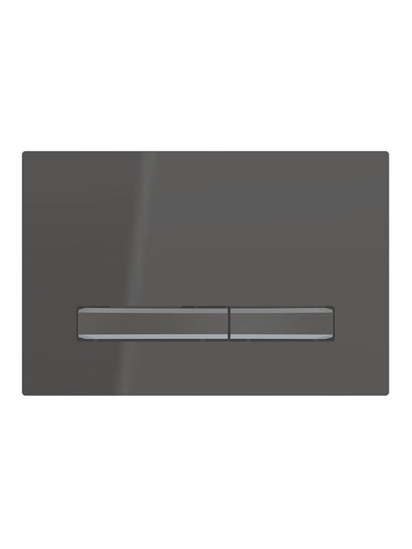 Geberit sigma50 actuator plate 246 x 164 x 14 mm deep black/black chrome