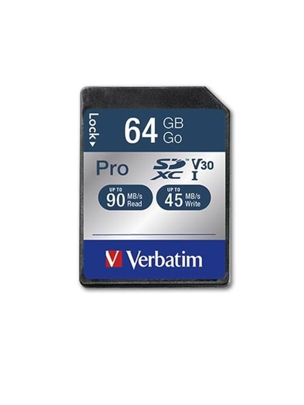Verbatim PRO U3 SD - 90MBs - 64GB