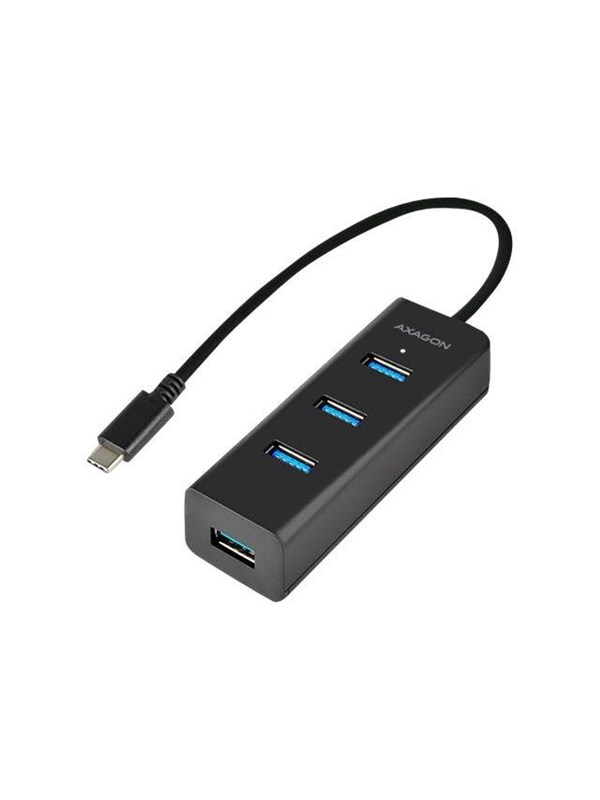 AXAGON HUE-S2C - Hub - 4 Ports USB-Hubs - USB 32 - 4 - Schwarz