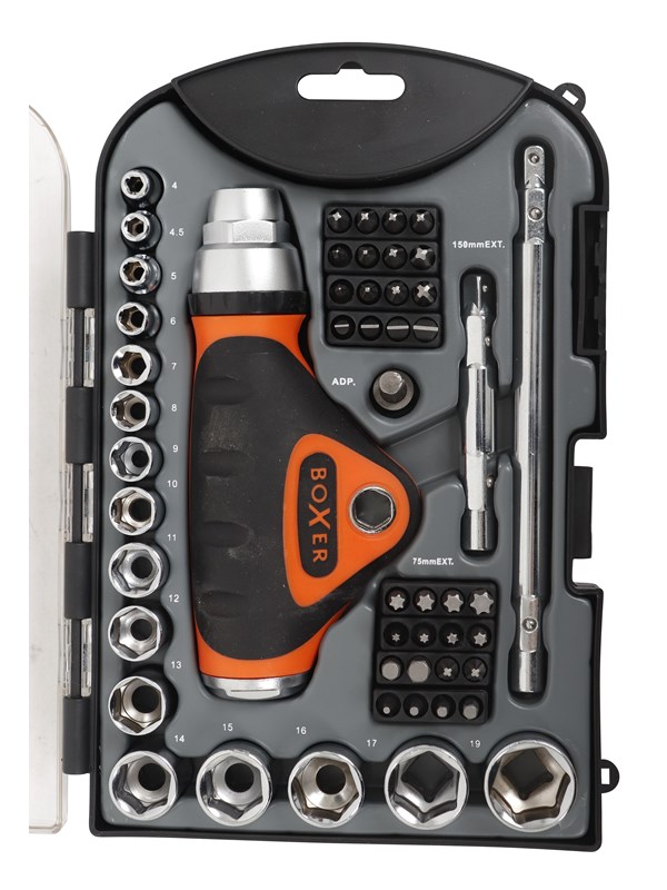 Boxer Socket and bit set - 52 pieces