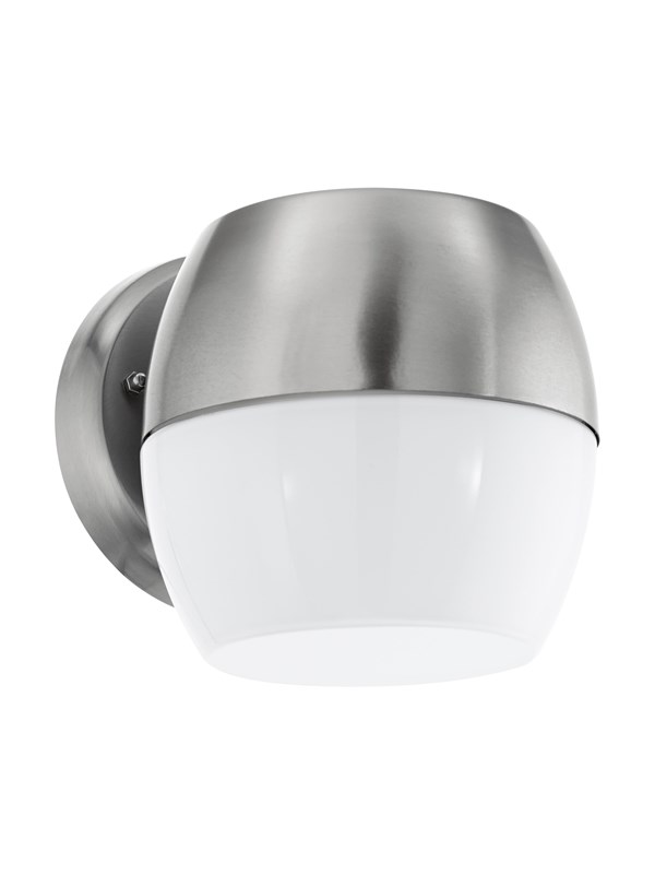 9002759959821 - 95982 led Outdoor Wandleuchte oncala edelstahl weiß L15cm H14cm T19cm IP44 - Eglo