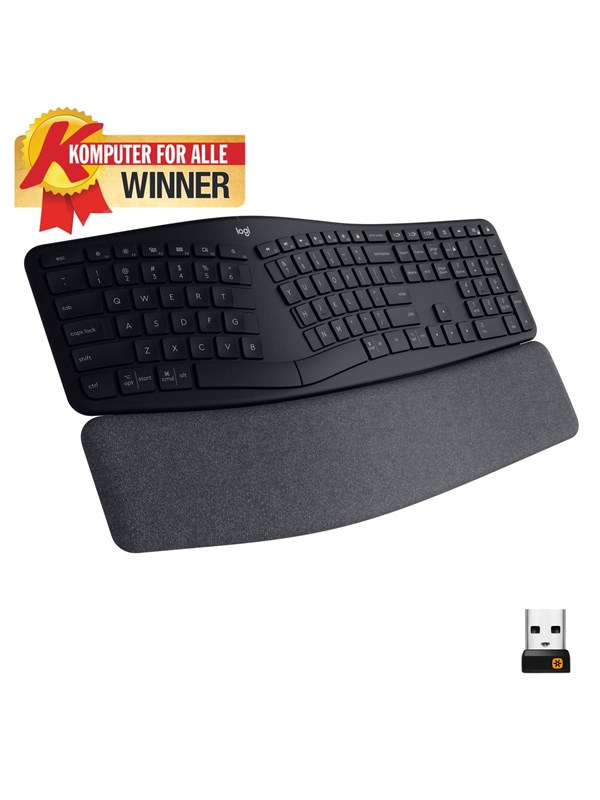 Logitech ERGO K860 Wireless Ergonomic - UK - Tastatur - Englisch (UK) - Schwarz
