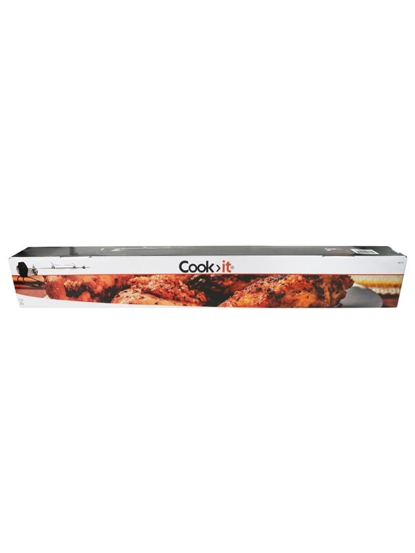 Cookit Stainless steel rotisserie for 3-4-burner gas barbecue in s
