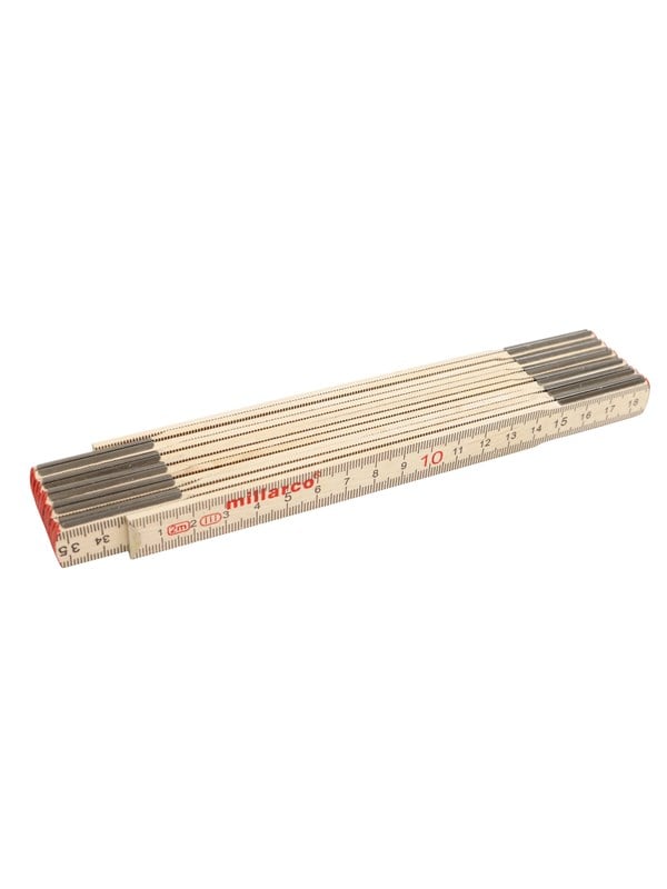 Millarco Folding ruler wood 2m