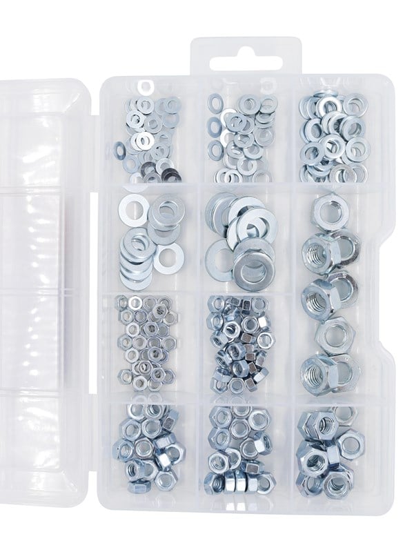 Work>it Washers and nuts in assortment box with 216 pieces