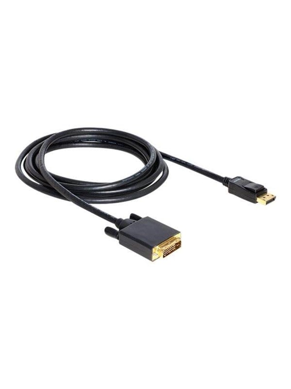Image of DELOCK 82592 - Adapterkabel, Displayport 1.1 Stecker auf DVI 24+1 Stecker, 3 m