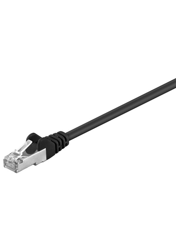 Pro CAT 5e patchcable SF/UTP black 15 m - Schwarz - 15m