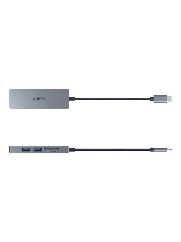 Aukey CB-C63 - hub - 3 ports USB-Hubs - USB 31 - 3 - Grau