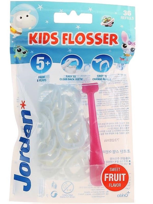 Jordan Zahnseide Kids Flosser 5 1-Pack - 36pcs