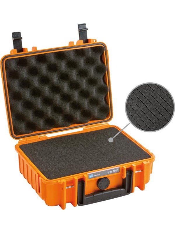 B & W International Outdoor Koffer outdoorcases Typ 1000 41 l (B x H x T) 270 x 215 x 105 mm Orange 1000 O SI