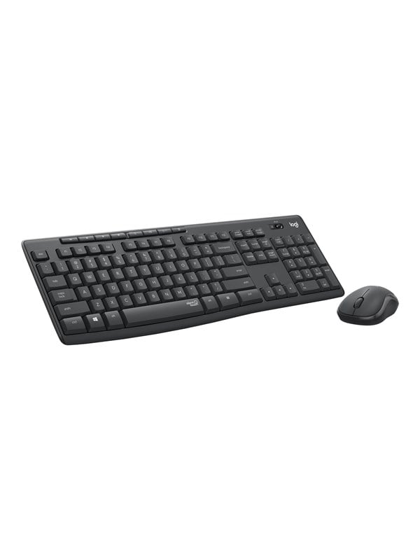 Logitech MK295 Silent - keyboard and mouse set - QWERTZ - Czech - graphite - Tastatur  Maus Set - Tschechisch - Schwarz