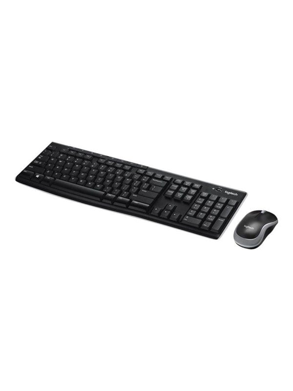 Logitech MK270 Wireless Combo - keyboard and mouse set - Swiss - Tastatur  Maus Set - Schweiz - Schwarz
