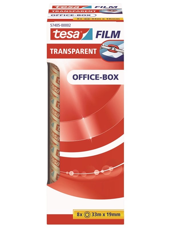 Image of tesa film tape 8 x 33m x 19mm Transparent