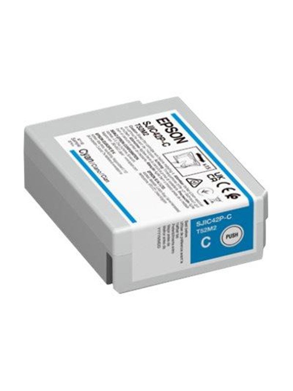 Epson SJIC42P-C - cyan - original - ink cartridge