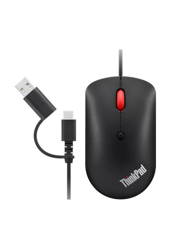 Lenovo ThinkPad USB-C Wired Compact Mouse - Maus Schwarz