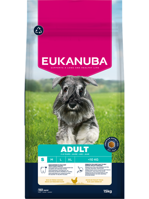 Eukanuba Premium Nutrition Adult Small Breed Chicken - dry dog food - 15kg