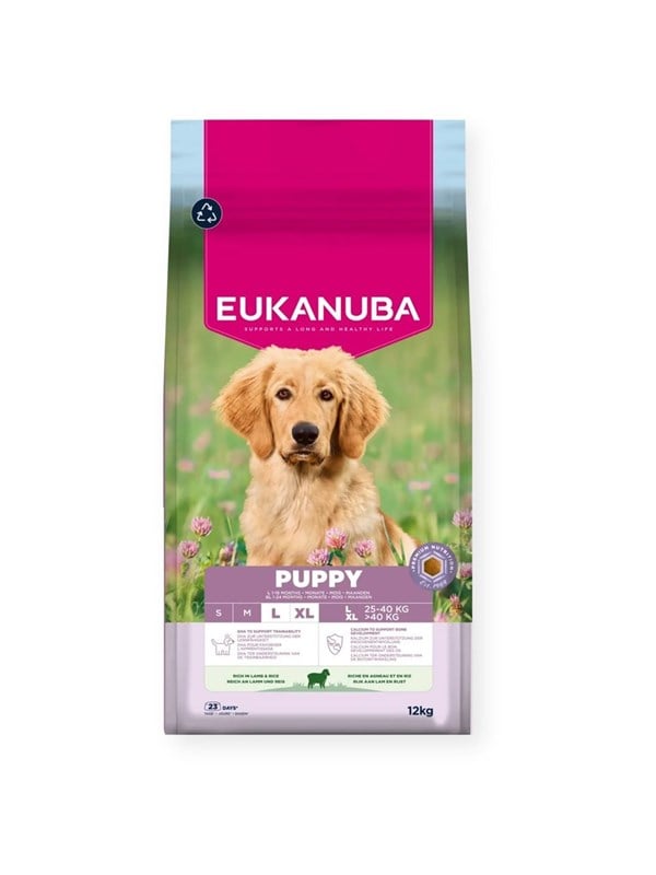 Eukanuba Puppy L XL Rich in lamb  rice - dry dog food - 12kg