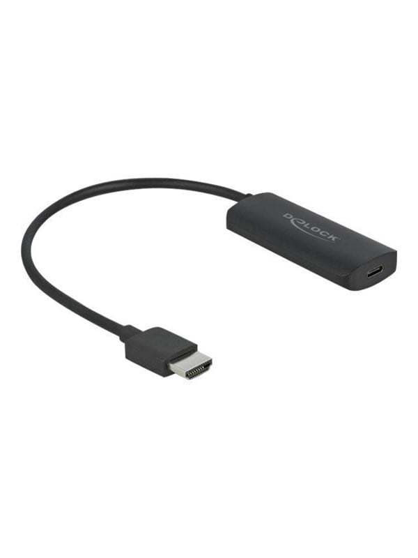 Delock Adapter HDMI-A Stecker zu USB Type-C Buchse DP Alt Mode 4K 60 Digital/Daten Digital/Display/Video