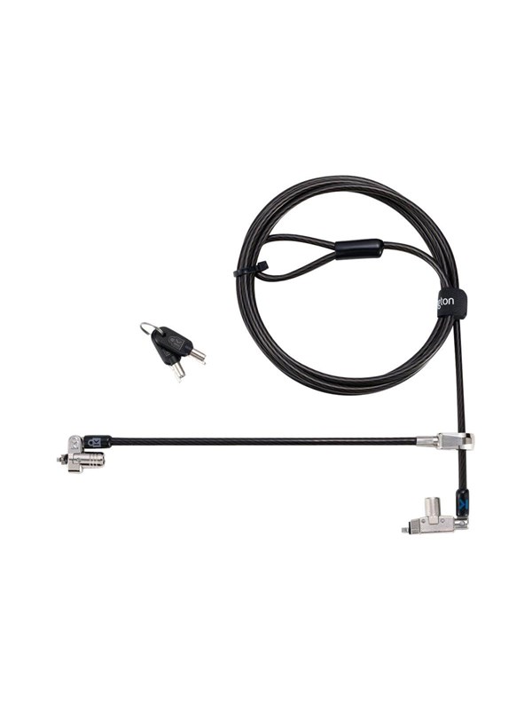 Image of Kensington Slim N17 2.0 Keyed Dual Head Laptop Lock for Wedge Shaped Slots Supervisor