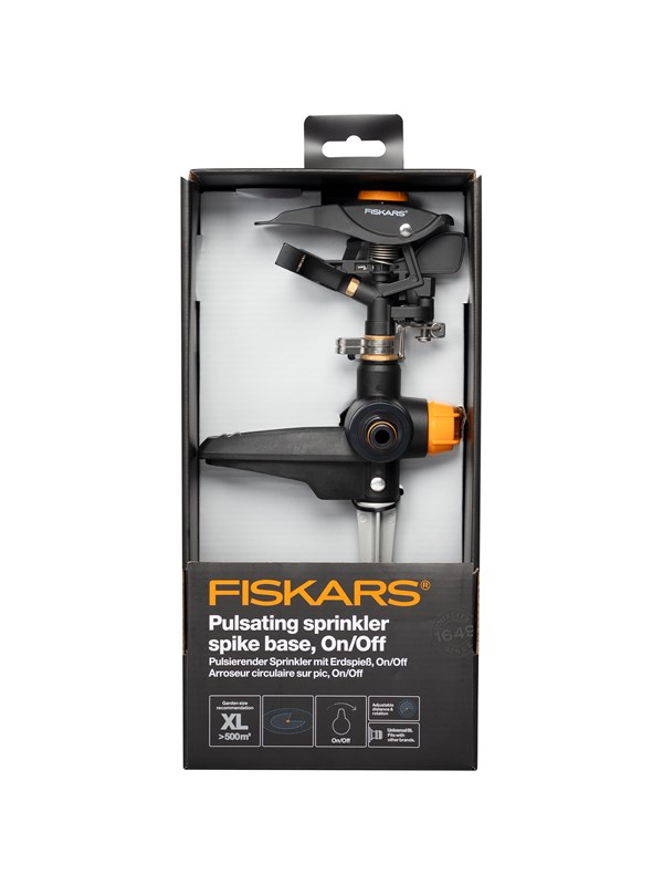 Fiskars Pulsating Sprinkler spike base On/Off