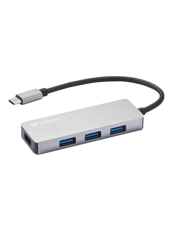 Sandberg USB-C Hub 1xUSB303x20 SAVER USB-Hubs - 4 - Grau
