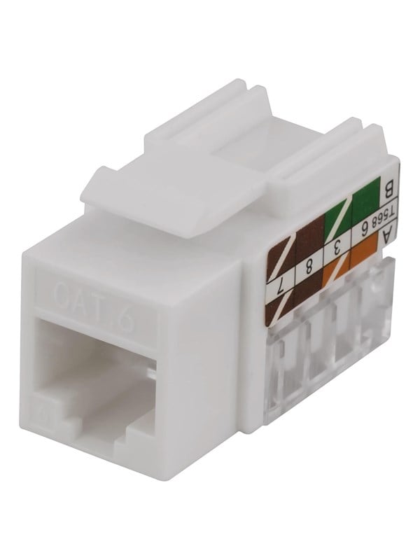 Deltaco UTP CAT6 Keystone connector 90 degree Tool-free